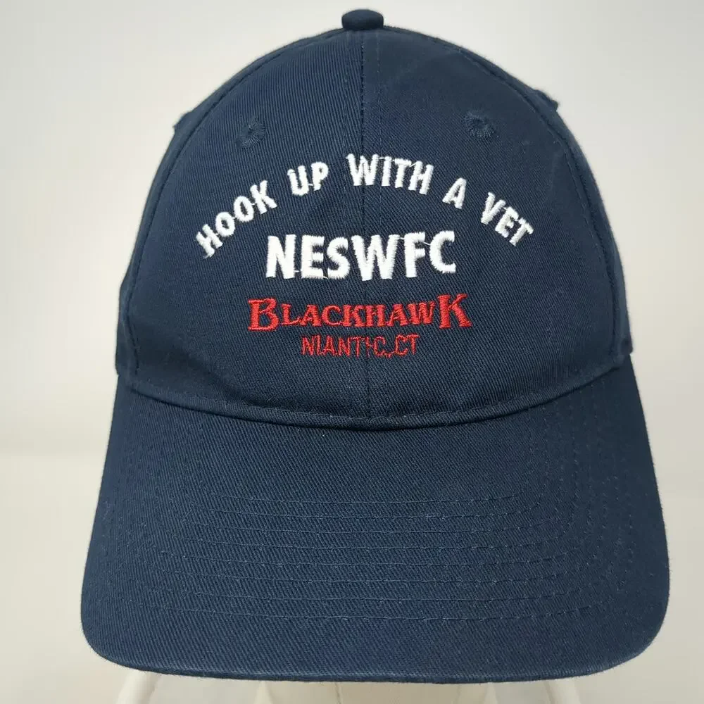 Port & Company Baseball Cap Blue One Size NESWFC Blackhawk Niantic CT Hat